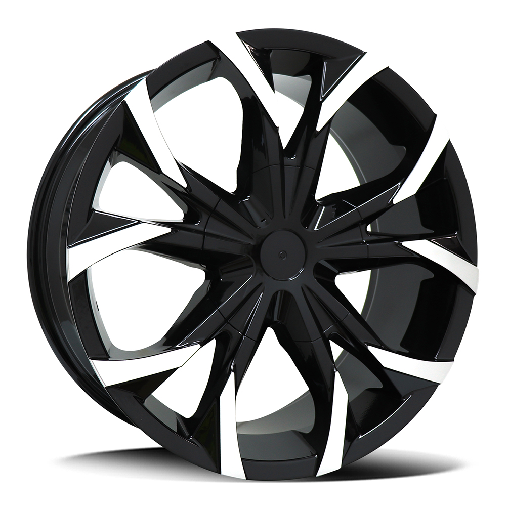 6856 – SATIN BLACK POLISHED FACE (18×8″ – 5-160 +45) 6856 – SATIN BLACK POLISHED FACE (18×8″ – 5-160 +45)