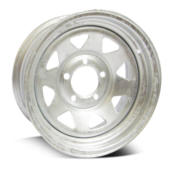 A17 | 8-SPOKE STEEL – GALVANISED (13×5.5″ – 5-114 +0) A17 | 8-SPOKE STEEL – GALVANISED (13×5.5″ – 5-114 +0)